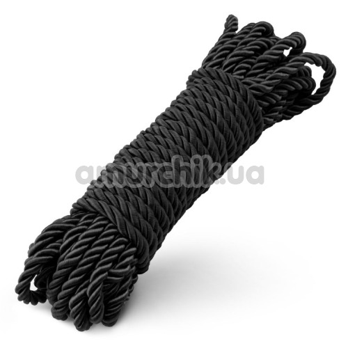 Мотузка Bedroom Fantasies Kinbaku Rope 10m, чорна - Фото №1