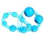 Анальная цепочка Anal Beads с петелькой, голубая - Фото №4