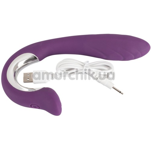 Вибратор клиторальный и точки G Javida Vibe with Clit Stimulator, фиолетовый