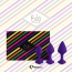 Набор анальных пробок FeelzToys Bibi, фиолетовый - Фото №6