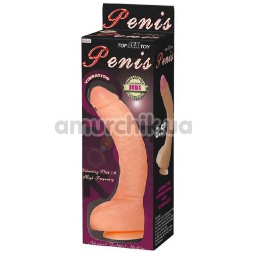Вибратор Top Sex Toy Penis 9.5, телесный