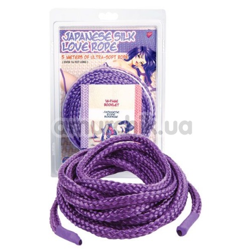 Веревка Japanese Silk Love Rope 5 м, фиолетовая