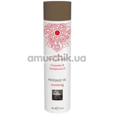 Масажна олія з зігріваючим ефектом Shiatsu Massage Oil Warming Coriander & Sandalwood Oil - коріандр і Сандалове дерево, 100 мл - Фото №1