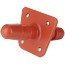 Насадка-кріплення для іграшок Vac-U-Lock Double Dong Plug, червона - Фото №3