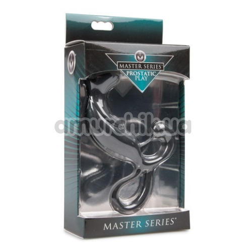 Стимулятор простати Master Series Prostatic Play Pathfinder Silicone Plug, чорний