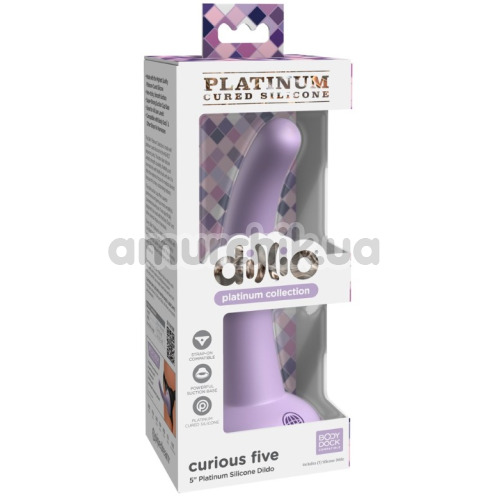 Фаллоимитатор Dillio Platinum Collection Curious Five 5, фиолетовый