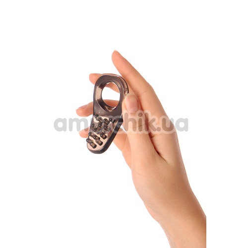 Эрекционное кольцо с шипами XLover Cock Ring, черное