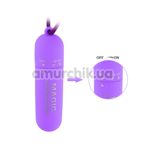 Кліторальний вібратор Magic Wireless Bullet, фіолетовий