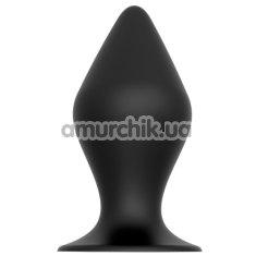 Анальна пробка Bootyful Silicone Plug With Suction Cup 6.7 см, чорна - Фото №1
