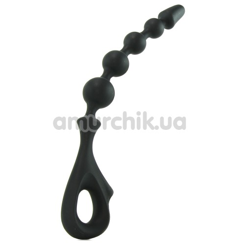Анальная цепочка Anal Fantasy Collection Ez-Grip Beads, черная