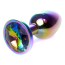 Анальная пробка с радужным кристаллом Exclusivity Jewellery Multicolour Plug, радужнная - Фото №1
