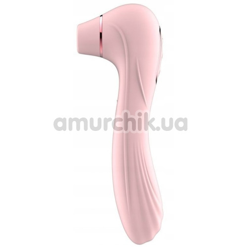 Симулятор орального секса для женщин с вибрацией Boss Series Rechargeable Sucking Massager, светло-розовый