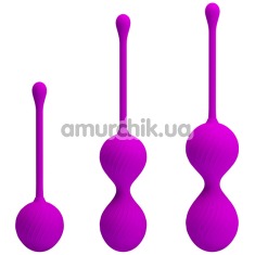 Набір вагінальних кульок Pretty Love Kegel Balls, фіолетовий - Фото №1