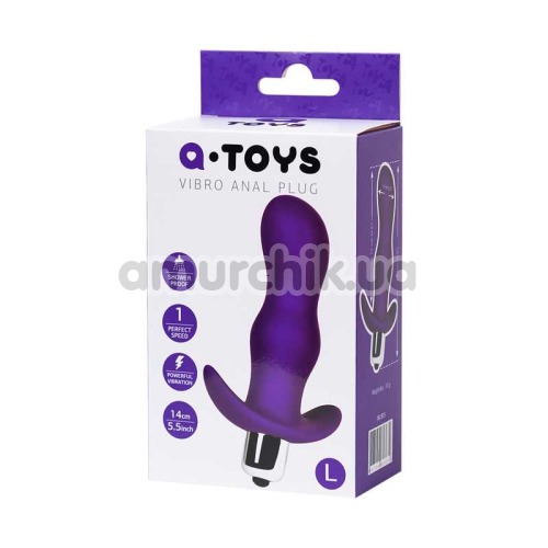Анальная пробка с вибрацией A-Toys Vibro Anal Plug 761315 L, фиолетовая