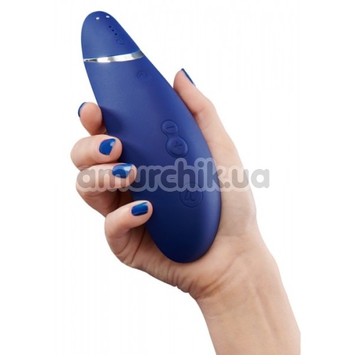Симулятор орального секса для женщин Womanizer Premium, синий