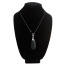 Вибратор-подвеска в виде капли Charmed Vibrating Silicone Teardrop Necklace, черный - Фото №2