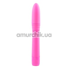 Вибратор Neon Luv Touch Ribbed Slims розовый - Фото №1
