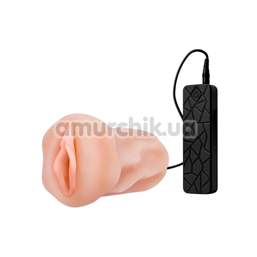 Штучна вагина з вібрацією Realstuff Lifelike Vibrating Stroker 21208, тілесна - Фото №1