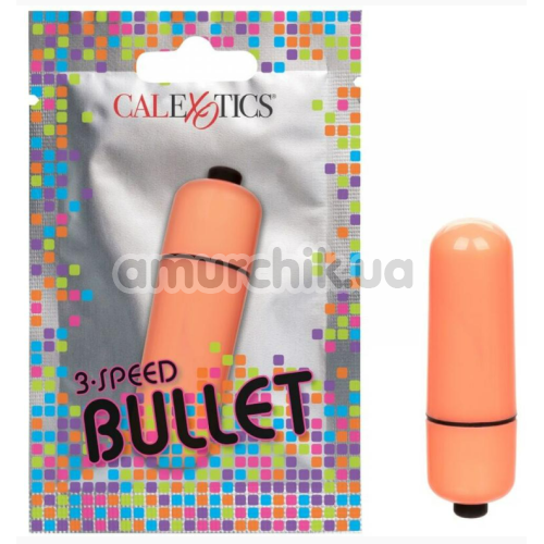 Клиторальный вибратор 3-Speed Bullet, оранжевый