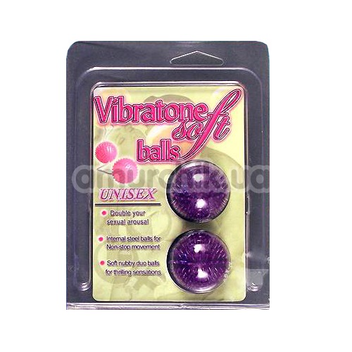 Виброшарики Vibratone Soft Balls фиолетовые