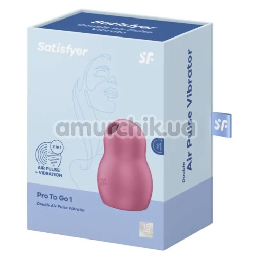 Симулятор орального сексу для жінок з вібрацією Satisfyer Pro To Go 1, рожевий