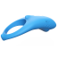Эрекционное кольцо c вибрацией Boss Series Vibro Shark, голубое - Фото №1