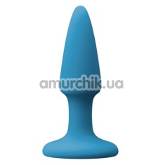 Анальная пробка Colours Pleasure Mini Plug, голубая - Фото №1