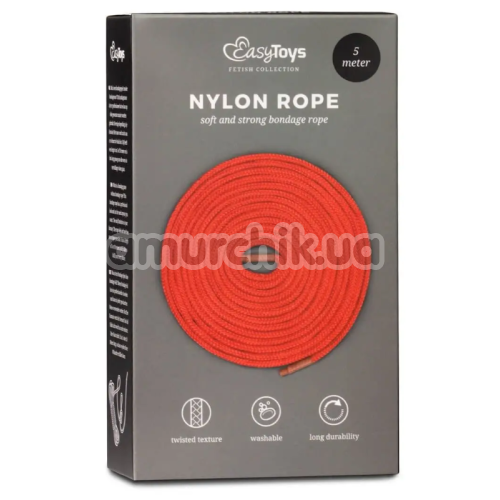 Веревка Easy Toys Nylon Rope 5 м, красная