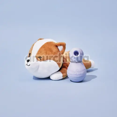 Чехол для хранения секс-игрушек Friday Bae Plush Shibae Wink Eyes, коричневый