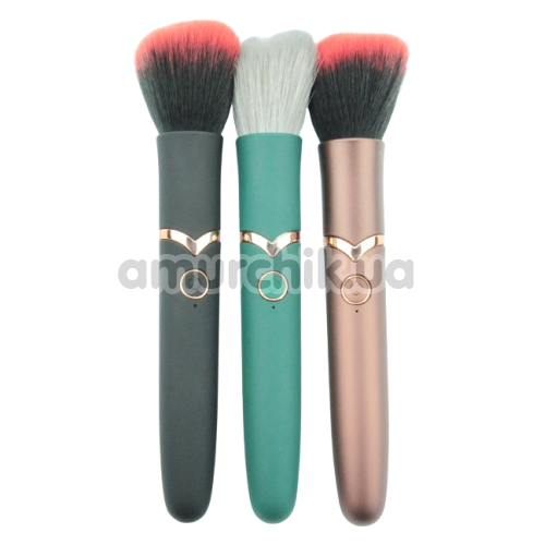 Кліторальний вібратор Makeup Brush Vibrator, зелений