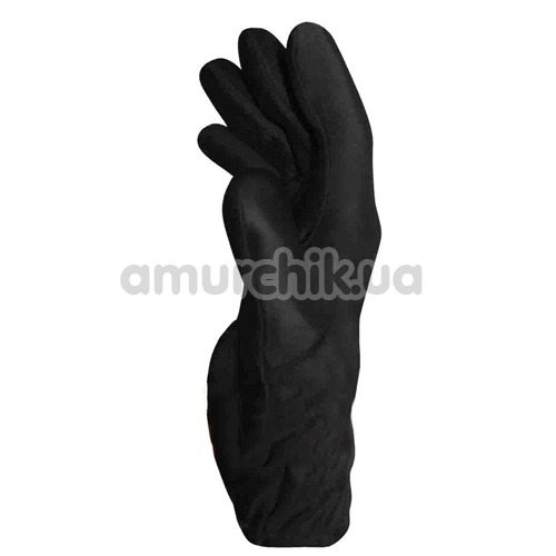 Рукавичка для масажу з вібрацією Fukuoku Five Finger Massage Glove, чорна