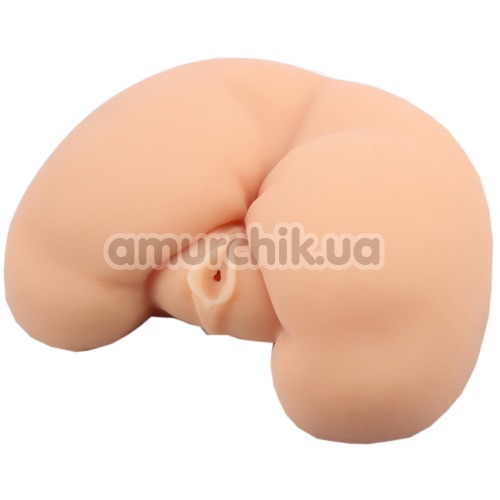 Штучна вагіна і анус з вібрацією ManQ Vibrating Realistic Ass, тілесна