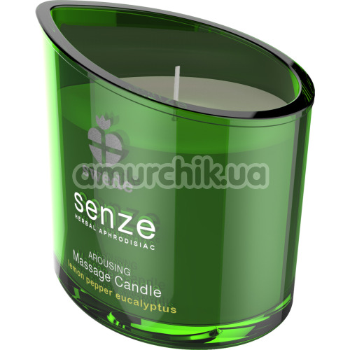Свеча для массажа Senze Arousing Massage Candle - лимон/перец/эвкалипт, 50 мл
