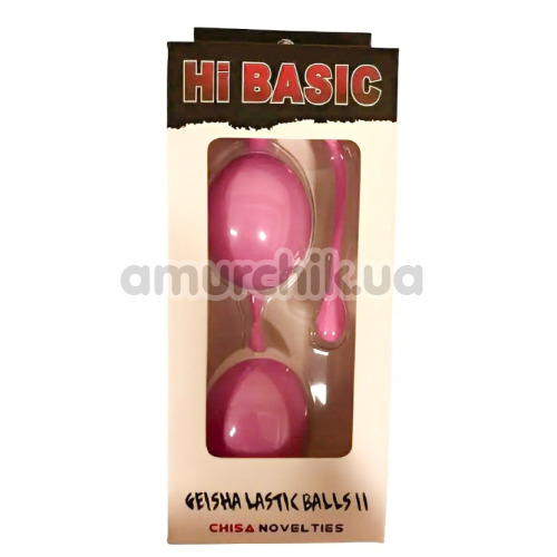 Вагинальные шарики Hi Basic Geisha Lastic Double Balls II, розовые