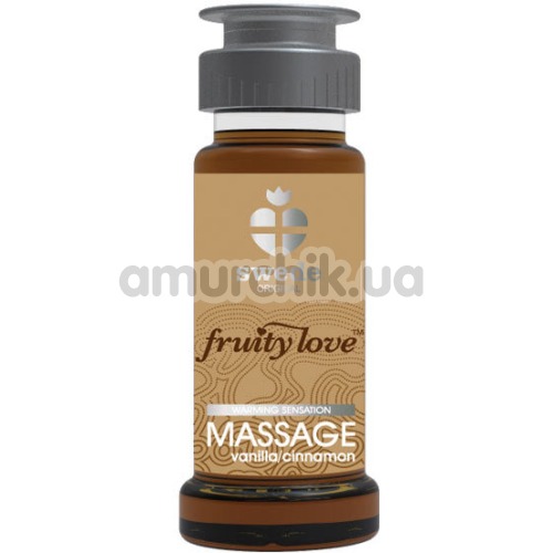 Массажный лосьон Fruity Love Massage с согревающим эффектом - ваниль-корица, 50 мл