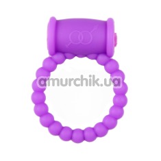 Виброкольцо Beaded Vibrating Ring, фиолетовое - Фото №1