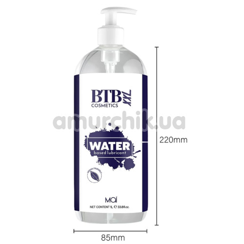Лубрикант BTB Cosmetics Water Based Lubricant, 1000 мл