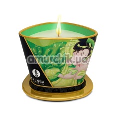 Свічка для масажу Shunga Massage Candle Exotic Green Tea - зелений чай, 170 мл - Фото №1