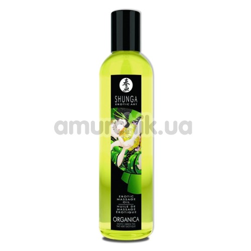 Массажное масло Shunga Erotic Massage Oil Exotic Green Tea - экзотический зеленый чай, 250 мл