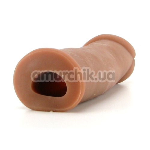 Насадка-подовжувач члену Futurotic Penis Extender, коричнева