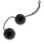 Вагинальные шарики Oriental Duotone Balls, черные - Фото №1