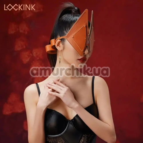 Маска лисички Lockink Vixen Blindfold, коричнева