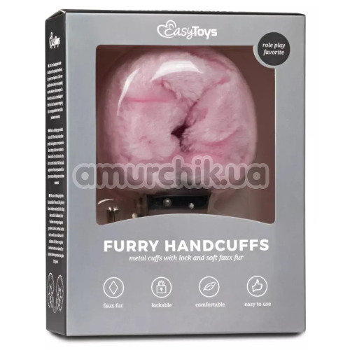 Наручники Easy Toys Furry Handcuffs, розовые