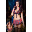 Костюм школьницы JSY Sexy Lingerie 4966, красный: юбка + бюстгальтер + топ + чулки + очки + ленты - Фото №2