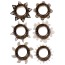 Набор из 6 эрекционных колец Linx Tickler Ring Set, серый - Фото №1