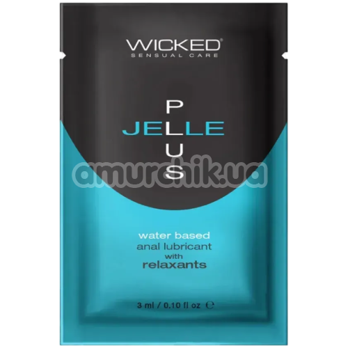 Анальный лубрикант с расслабляющим эффектом Wicked Jelle Plus, 3 мл