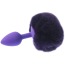 Анальная пробка с фиолетовым хвостиком Honey Bunny Tail, фиолетовая - Фото №3