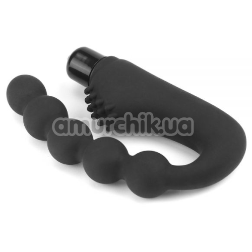 Анальная пробка с вибрацией Anal Indulgence Collection Silicone Power Beads Stimulator, черная