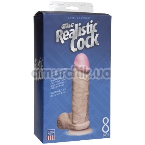 Фаллоимитатор Realistic Cock 20 см, телесный