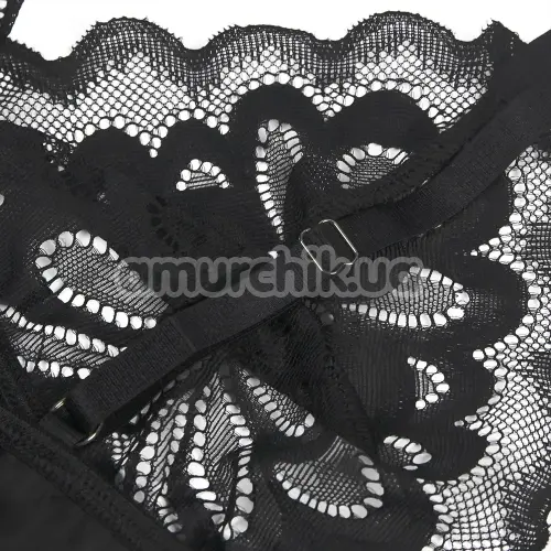 Комплект Star Night Dentelle Set, черный: пеньюар + трусики